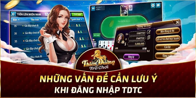 Trước khi nhấn "Đăng nhập TDTC" tân binh nên kiểm tra kỹ thông tin đăng nhập